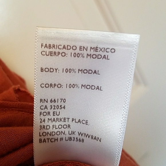 Uo Truly Madly Deeply peplum ruffle orange tank - Picture 5 of 7